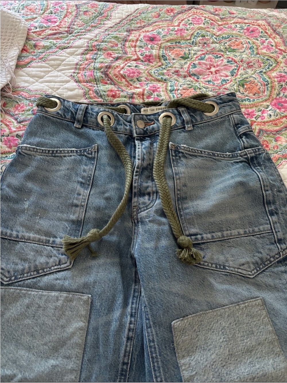 Free People We The Free Moxie Pull-On Barrel Jeans - Picture 9 of 11